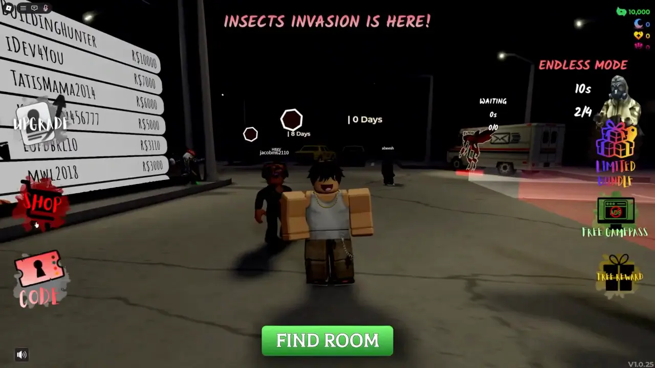 Keep the Door Locked in-game code redeem panel