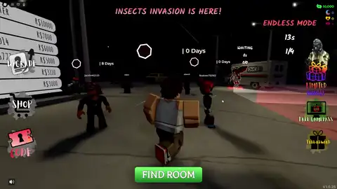 Keep the Door Locked CODE button on the left HUD under Shop
